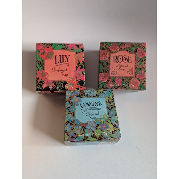 Victoria's Secret Other - Set 3 RARE Vtg Victoria's Secret Jasmine Rose & Lily Soaps 2.9 Oz‎ Bars New Box